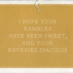 Color postcard with text / Dickinson quote.