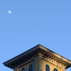 The Homestead's cupola and the moon