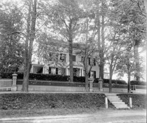 The Dickinson Homestead as it appeared during Emily Dickinson's adult lifetime