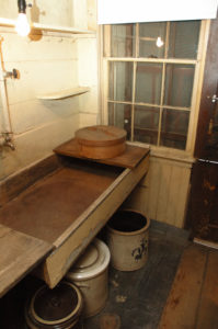 The washroom in the Kitchen at the Evergreens where the domestic servants worked