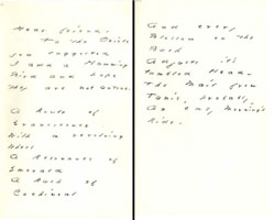 Letter from Dickinson to author Helen Hunt Jackson