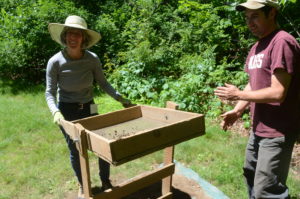 Archaeologists from UMass working on the grounds of the Emily Dickinson museum