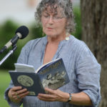 Burleigh Muten reading from her book at an Emily Dickinson museum event