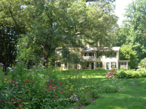 Homestead as seen from the Dickinson garden