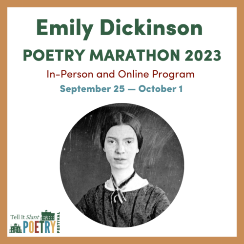 Graphic for the Emily DIckinson Poetry Marathon - September 25 through October 1