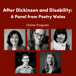 graphic for Tell It Slant Poetry Festival program: After Dickinson and Disability