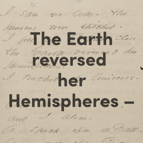 graphic Educator Workshop - The Earth reversed her Hemispheres –
