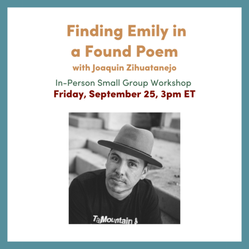 graphic Finding Emily in a Found Poem - Tell It Slant 2026