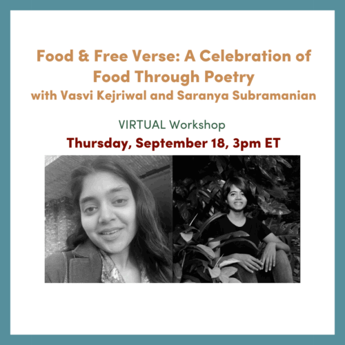 Food & Free Verse - Tell It Slant 2025
