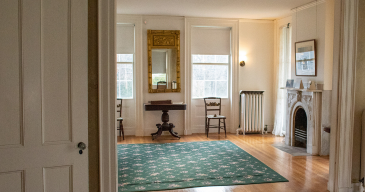 Wide shot of the Parlor at the Homestead