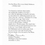 a sonnet dedicated to Dan Blom