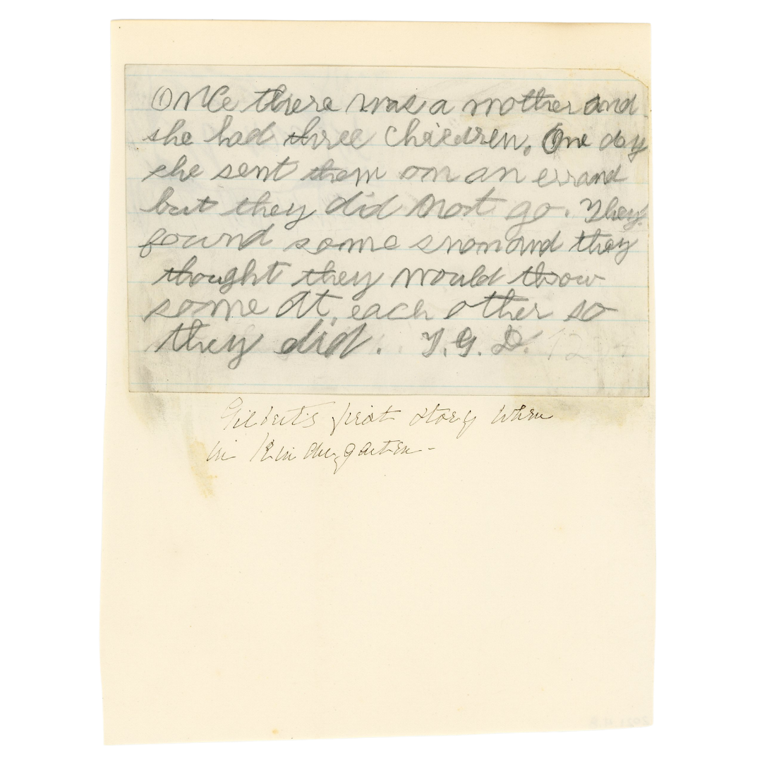 An old piece of paper with cursive writing on it.