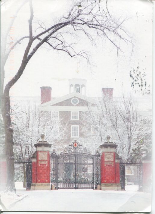 Postcard of the Van Wickle Gates of Brown University