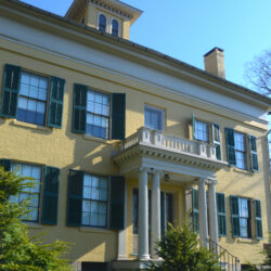 The front facade of the Homestead