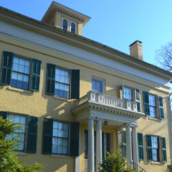 The front facade of the Homestead